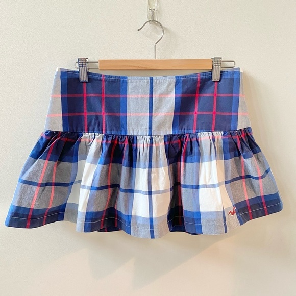 American Eagle Outfitters Plaid Skirt Cotton Size 7 - Picture 1 of 4